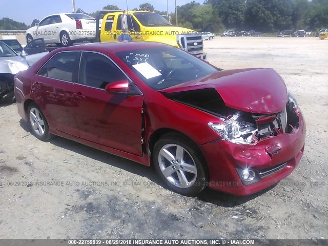 4T1BF1FK8EU775289 - 2014 TOYOTA CAMRY L/SE/LE/XLE 红色 照片 1