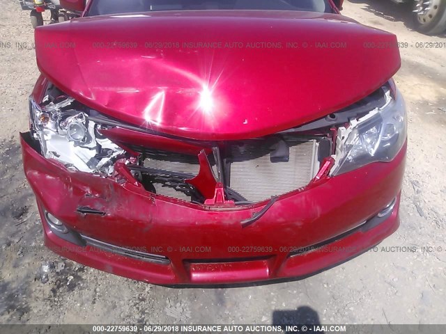4T1BF1FK8EU775289 - 2014 TOYOTA CAMRY L/SE/LE/XLE RED photo 6