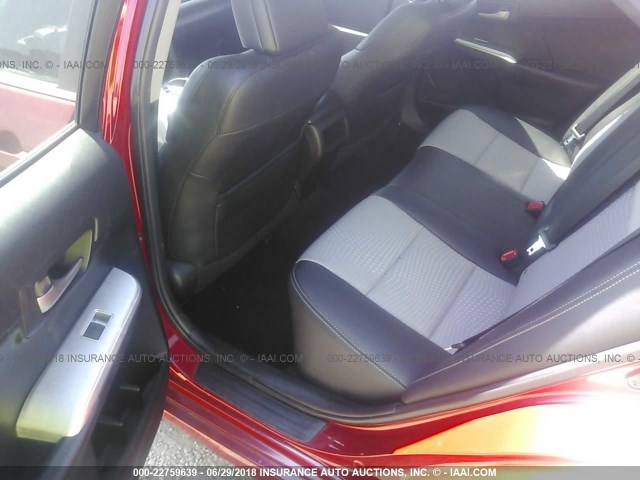 4T1BF1FK8EU775289 - 2014 TOYOTA CAMRY L/SE/LE/XLE 红色 照片 8