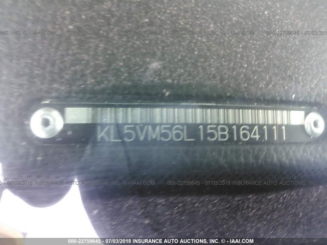 KL5VM56L15B164111 - 2005 SUZUKI VERONA EX BLUE photo 9