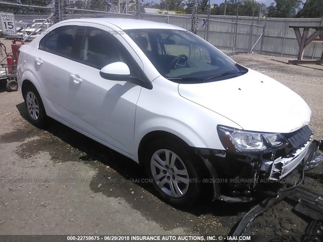 1G1JB5SH6H4127105 - 2017 CHEVROLET SONIC LS 白色 照片 1