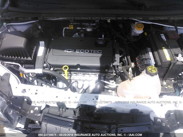 1G1JB5SH6H4127105 - 2017 CHEVROLET SONIC LS 白色 照片 10