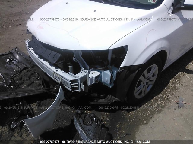 1G1JB5SH6H4127105 - 2017 CHEVROLET SONIC LS 白色 照片 6