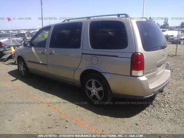 1GNDV23L95D221737 - 2005 CHEVROLET UPLANDER LS GOLD photo 3