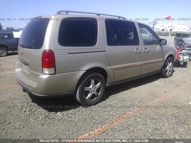 1GNDV23L95D221737 - 2005 CHEVROLET UPLANDER LS GOLD photo 4