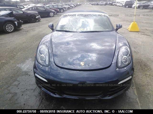 WP0CB2A85DS133502 - 2013 PORSCHE BOXSTER S BLUE photo 6