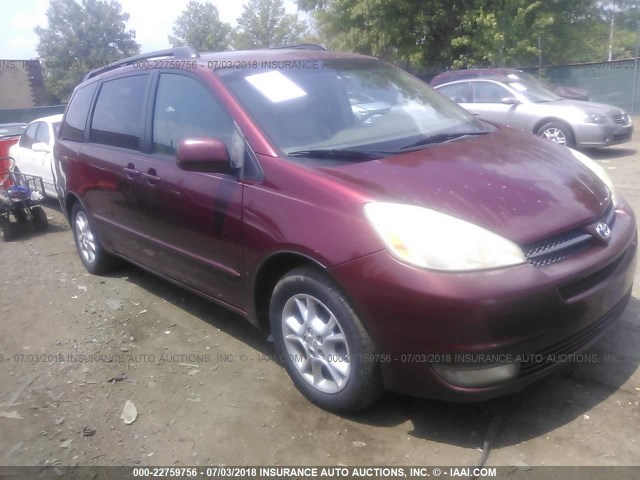 5TDZA22C85S284005 - 2005 TOYOTA SIENNA XLE/XLE LIMITED MAROON photo 1