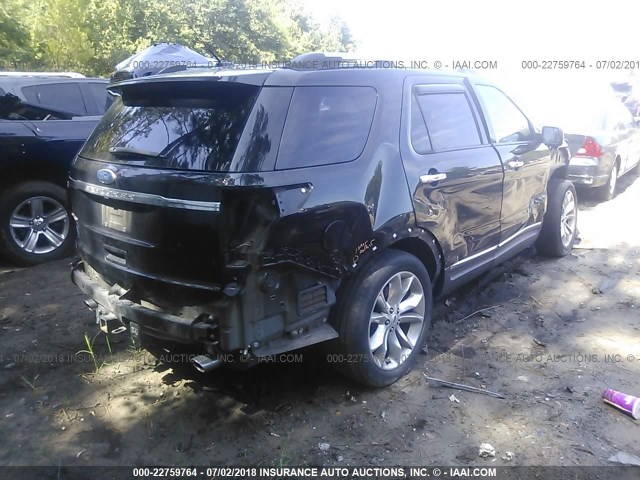 1FMHK7F88CGA71330 - 2012 FORD EXPLORER LIMITED 黑色 照片 4