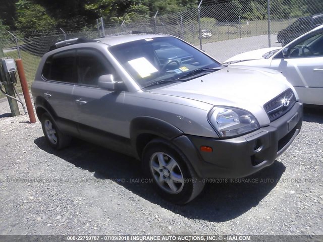 KM8JN72D35U101821 - 2005 HYUNDAI TUCSON GLS/LX SILVER photo 1