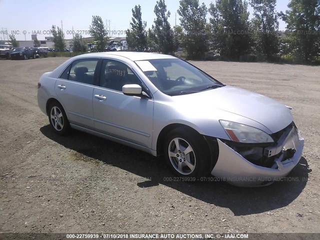 JHMCN36495C012985 - 2005 HONDA ACCORD HYBRID SILVER photo 1