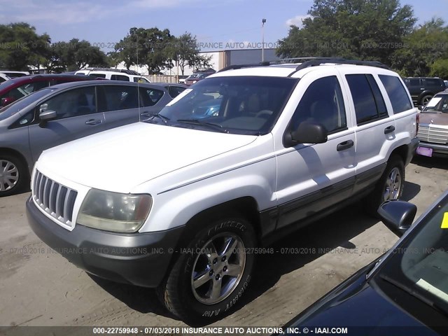 1J4GX48J44C337252 - 2004 JEEP GRAND CHEROKEE LAREDO/COLUMBIA/FREEDOM WHITE photo 2