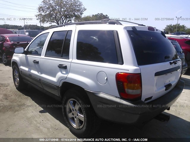 1J4GX48J44C337252 - 2004 JEEP GRAND CHEROKEE LAREDO/COLUMBIA/FREEDOM WHITE photo 3