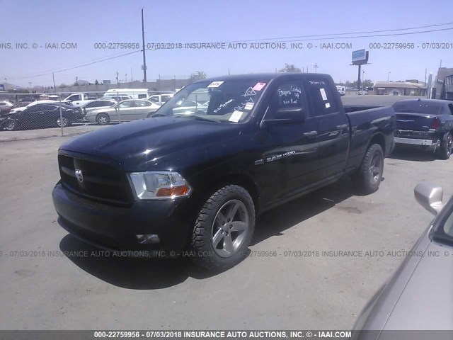 1C6RD7FT8CS171942 - 2012 DODGE RAM 1500 ST BLACK photo 2