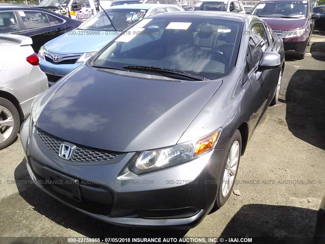2HGFG3B1XCH534038 - 2012 HONDA CIVIC EXL GRAY photo 2