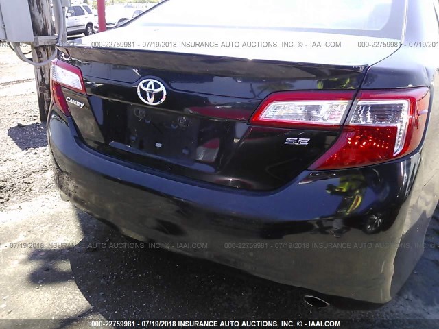 4T1BF1FK6EU843735 - 2014 TOYOTA CAMRY L/SE/LE/XLE 黑色 照片 6