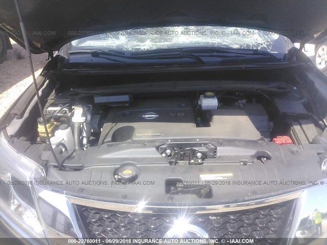 5N1AR2MN2GC625578 - 2016 NISSAN PATHFINDER S/SV/SL/PLATINUM 黑色 照片 10