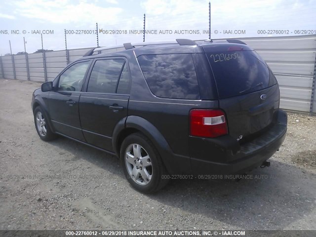 1FMDK031X7GA01542 - 2007 FORD FREESTYLE LIMITED BLACK photo 3