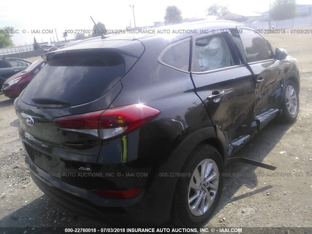 KM8J3CA43HU410886 - 2017 HYUNDAI TUCSON LIMITED/SPORT AND ECO/SE BLACK photo 4