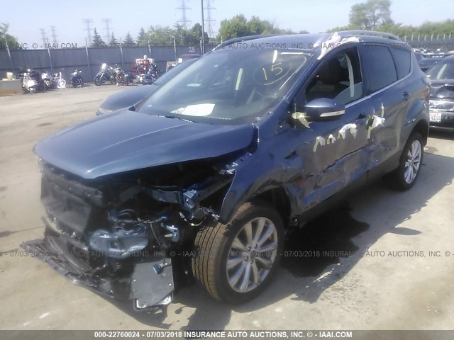 1FMCU9J94JUB68586 - 2018 FORD ESCAPE TITANIUM Mavi fotoğraf 6