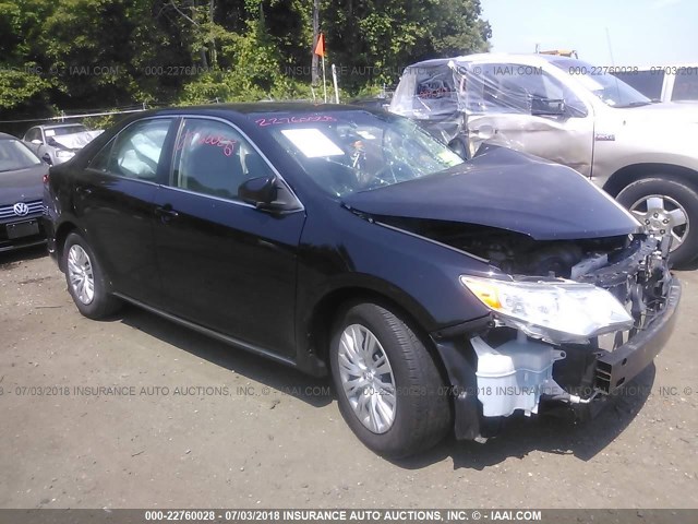 4T1BF1FK2CU071022 - 2012 TOYOTA CAMRY SE/LE/XLE BLACK photo 1