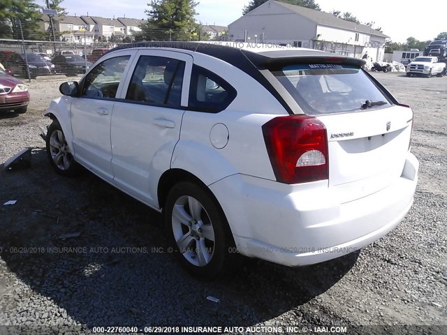 1B3CB3HA9BD269469 - 2011 DODGE CALIBER MAINSTREET WHITE photo 3