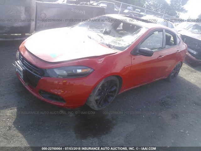 1C3CDFFA5GD820618 - 2016 DODGE DART SXT SPORT ORANGE photo 2