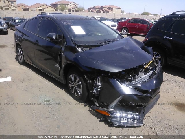 JTDKARFP5J3068969 - 2018 TOYOTA PRIUS PRIME  GRAY photo 1