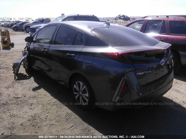 JTDKARFP5J3068969 - 2018 TOYOTA PRIUS PRIME  灰色 照片 3