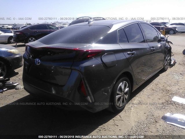 JTDKARFP5J3068969 - 2018 TOYOTA PRIUS PRIME  灰色 照片 4