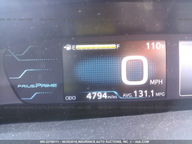 JTDKARFP5J3068969 - 2018 TOYOTA PRIUS PRIME  灰色 照片 7