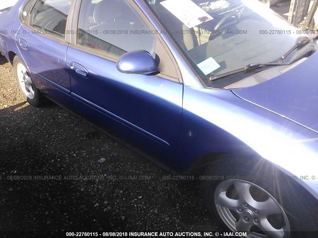 1FAFP55222G227333 - 2002 FORD TAURUS SES BLUE photo 6