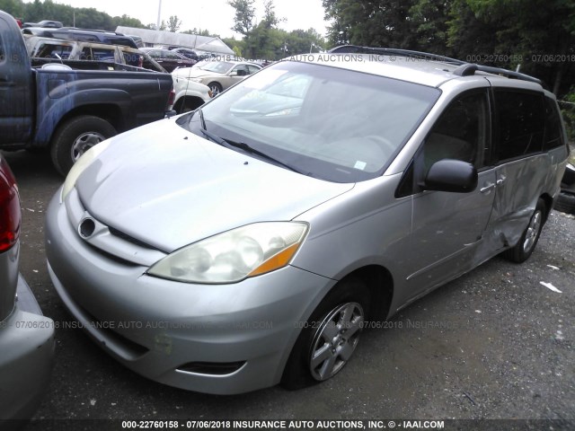 5TDZA23C66S562125 - 2006 TOYOTA SIENNA CE/LE SILVER photo 2