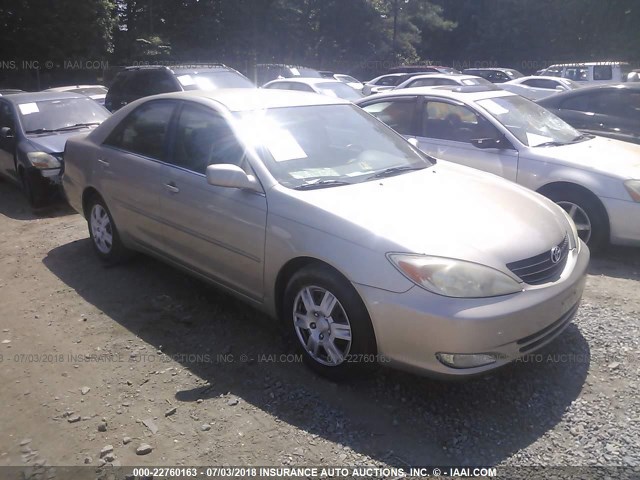 4T1BE30K93U691924 - 2003 TOYOTA CAMRY LE/XLE/SE ოქროსფერი ფოტო 1