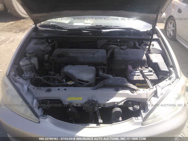 4T1BE30K93U691924 - 2003 TOYOTA CAMRY LE/XLE/SE ოქროსფერი ფოტო 10