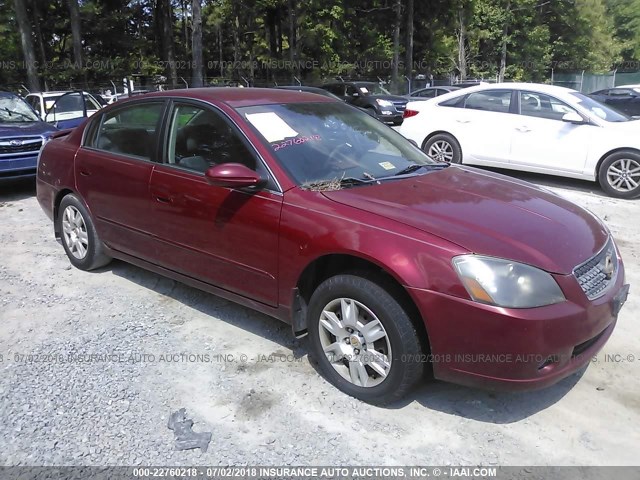 1N4AL11D55C138552 - 2005 NISSAN ALTIMA S/SL BURGUNDY photo 1