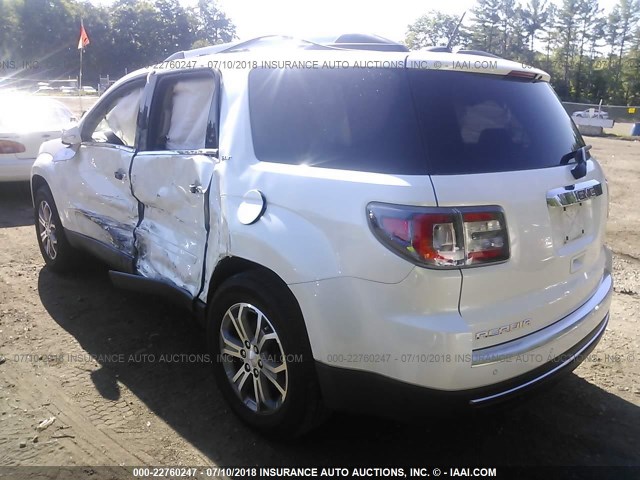 1GKKVRKD4GJ117572 - 2016 GMC ACADIA SLT-1 WHITE photo 3