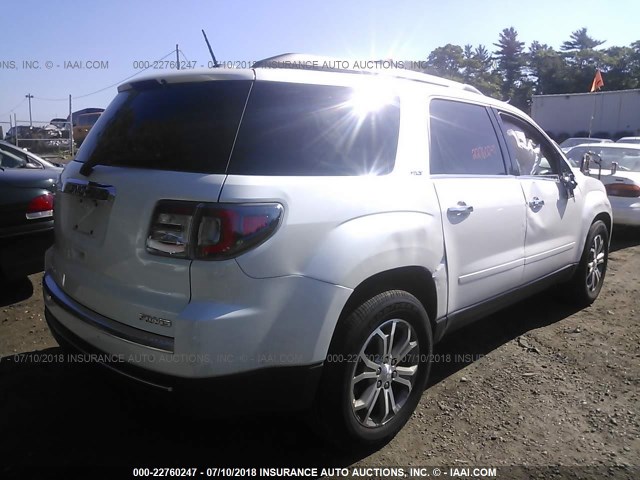 1GKKVRKD4GJ117572 - 2016 GMC ACADIA SLT-1 Biały zdjęcie 4