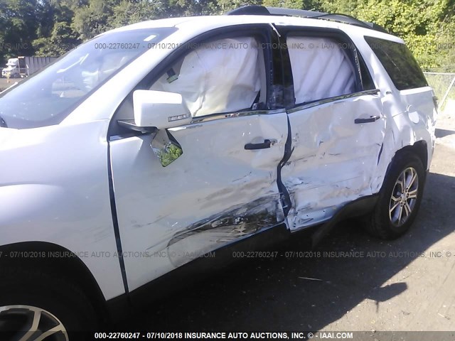 1GKKVRKD4GJ117572 - 2016 GMC ACADIA SLT-1 Biały zdjęcie 6