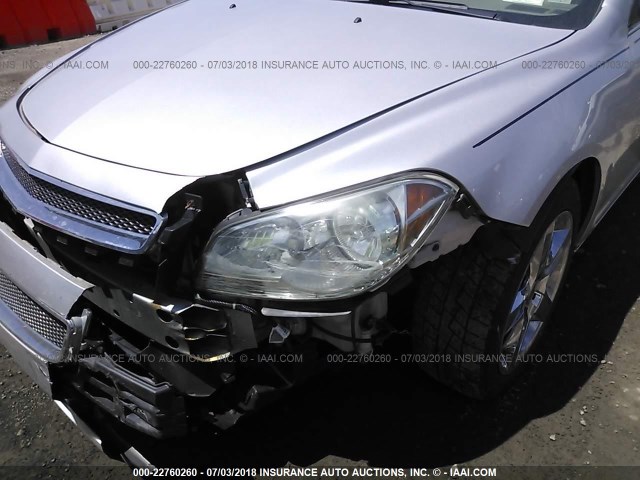 1G1ZA5EBXAF106331 - 2010 CHEVROLET MALIBU LS ვერცხლისფერი ფოტო 6