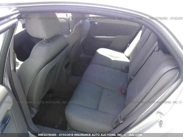 1G1ZA5EBXAF106331 - 2010 CHEVROLET MALIBU LS ვერცხლისფერი ფოტო 8