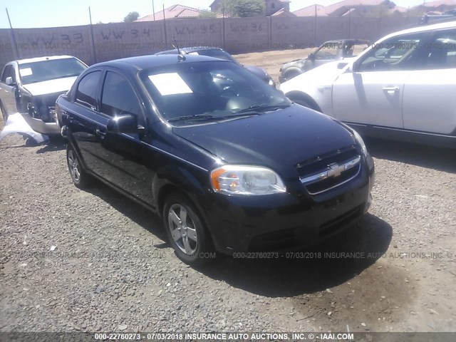 KL1TD5DE1AB113859 - 2010 CHEVROLET AVEO LS/LT BLACK photo 1