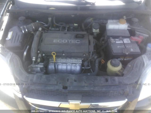 KL1TD5DE1AB113859 - 2010 CHEVROLET AVEO LS/LT 黑色 照片 10