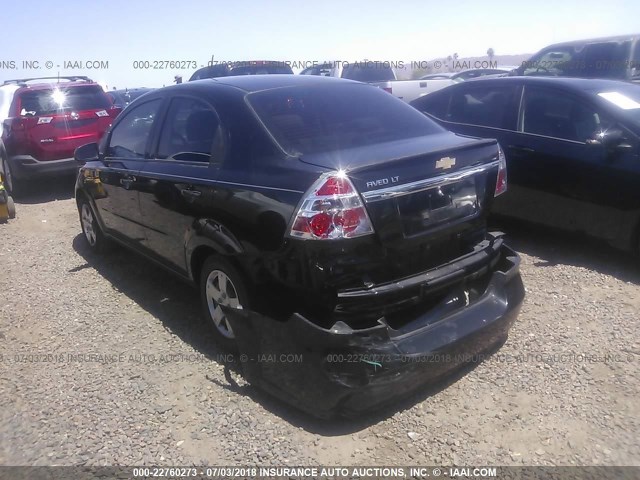KL1TD5DE1AB113859 - 2010 CHEVROLET AVEO LS/LT 黑色 照片 3