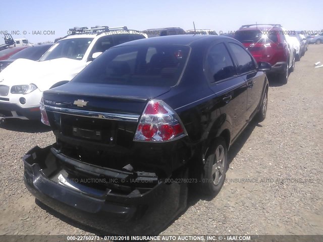 KL1TD5DE1AB113859 - 2010 CHEVROLET AVEO LS/LT 黑色 照片 4