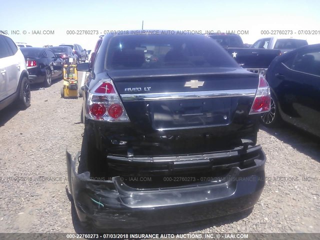 KL1TD5DE1AB113859 - 2010 CHEVROLET AVEO LS/LT BLACK photo 6