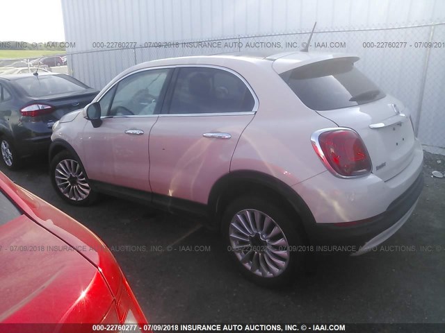 ZFBCFYDT5GP365387 - 2016 FIAT 500X LOUNGE CREAM photo 3