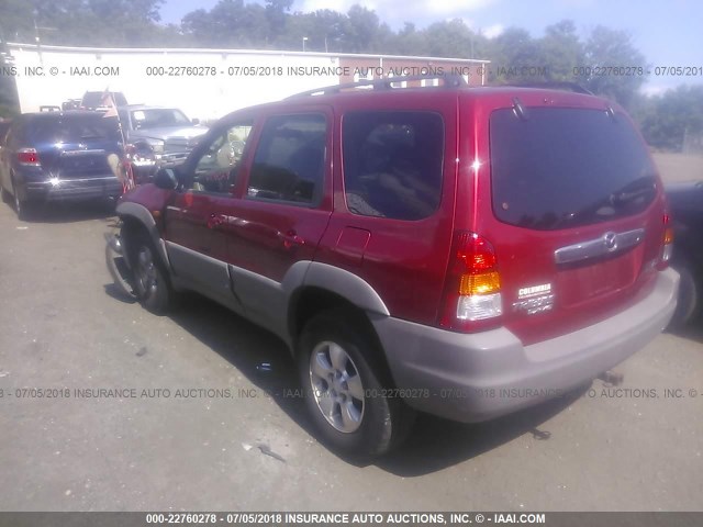 4F2YU06171KM58177 - 2001 MAZDA TRIBUTE DX RED photo 3