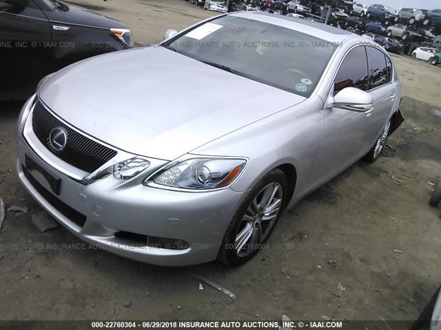 JTHBC96S595018778 - 2009 LEXUS GS 450H SILVER photo 2