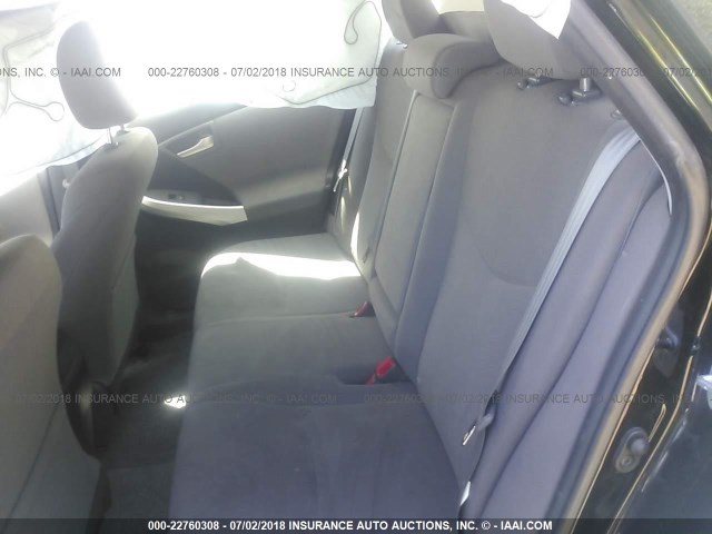 JTDKN3DU7F1893540 - 2015 TOYOTA PRIUS GRAY photo 8