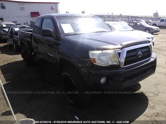 5TETU62N55Z020250 - 2005 TOYOTA TACOMA PRERUNNER ACCESS CAB BLACK photo 1